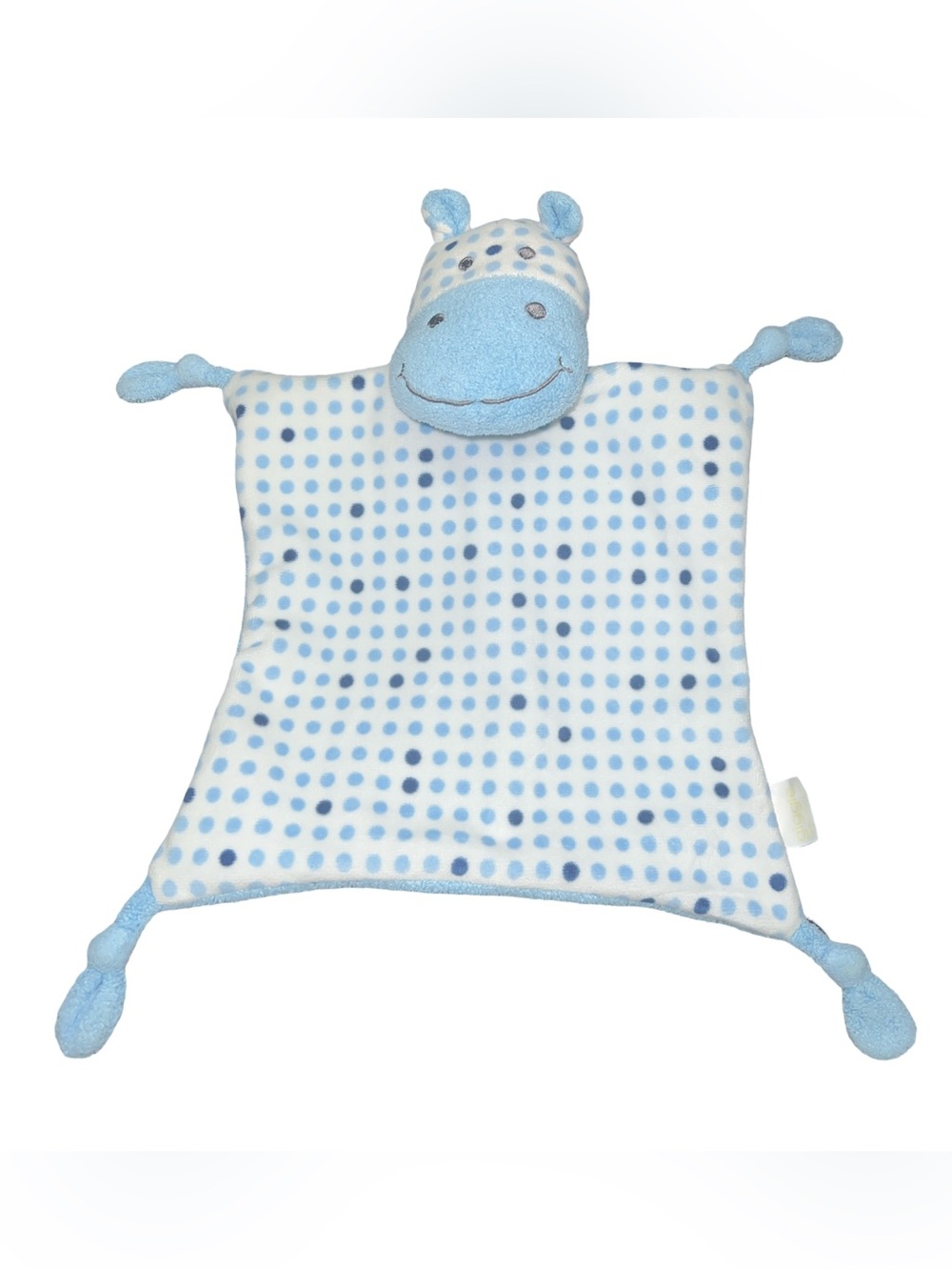 Giggle baby Zebra Hippo lovey security blanket Manhattan Toy Company knotted
